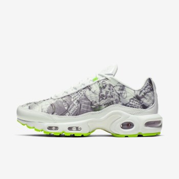 Nike Air Max Plus LX - Női Utcai Cipő - Fehér/Fekete/Zöld/Fehér